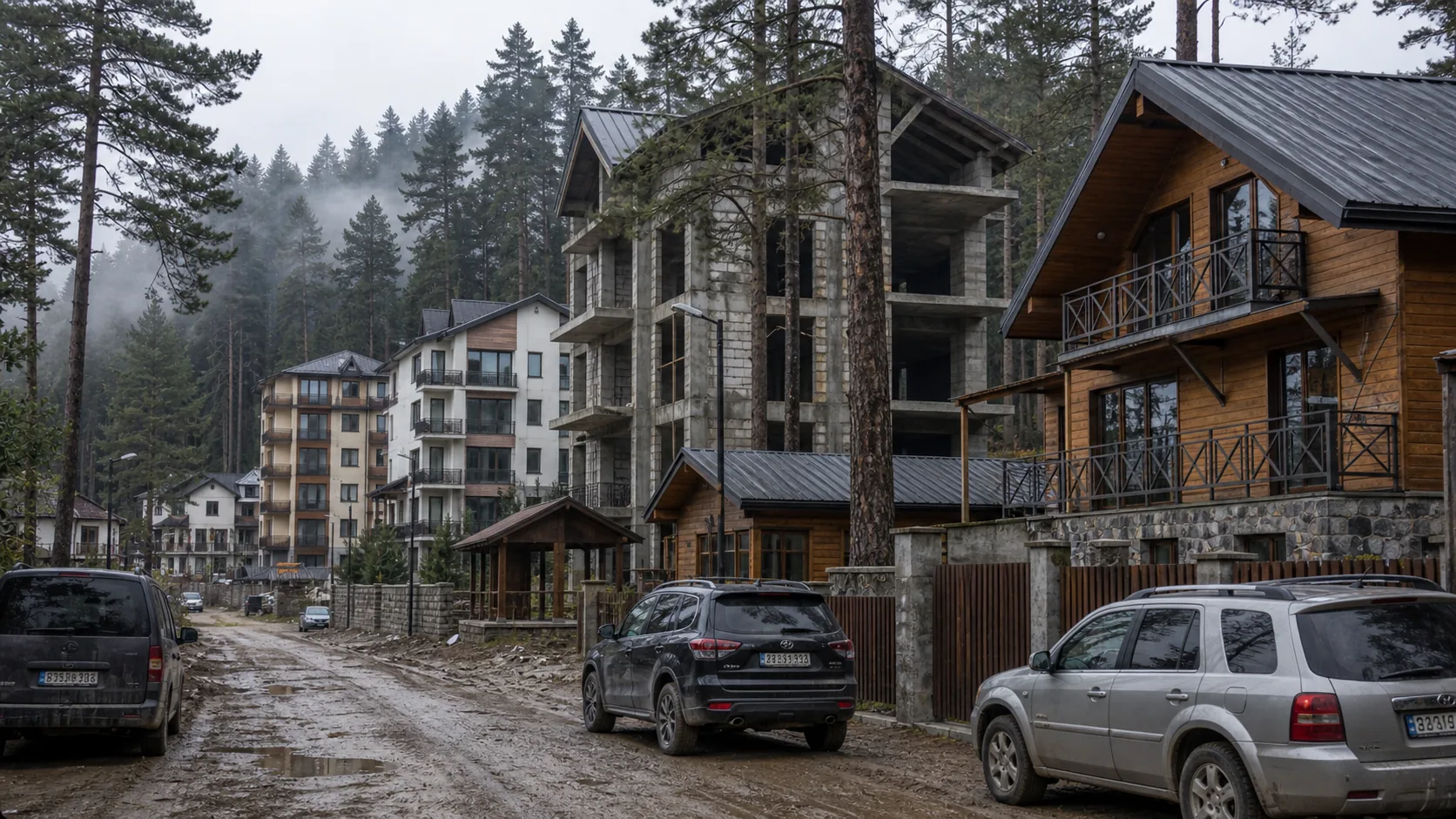 Bakuriani resort street